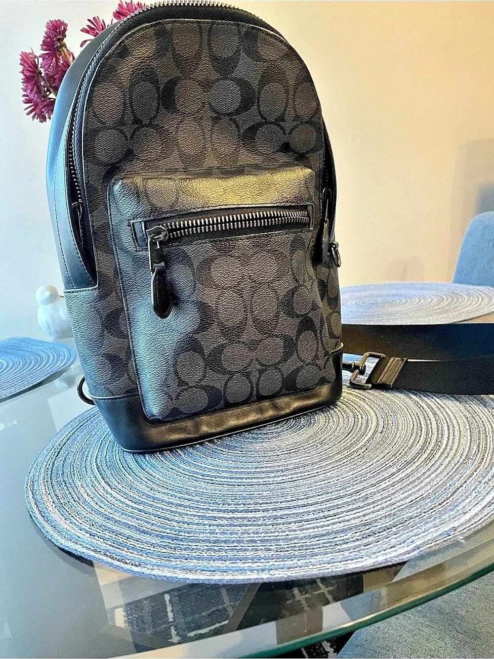 Coach Large Zoe Backpack Black & Brown
